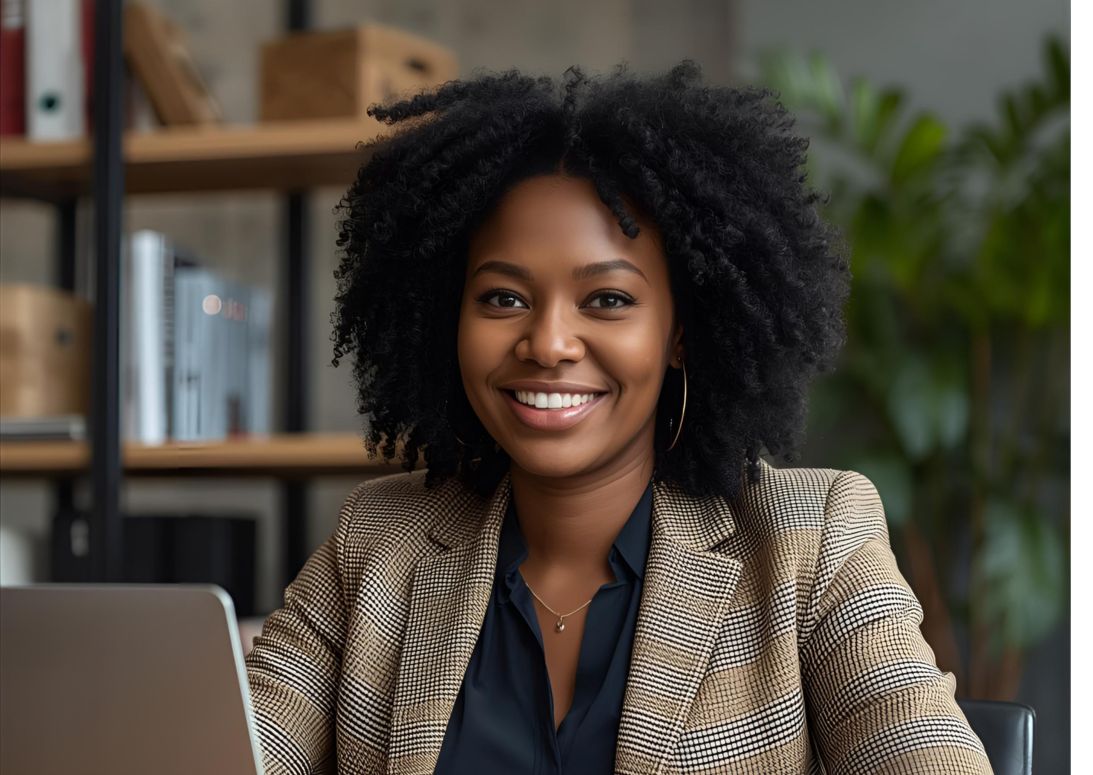 Consultante RH présentant des solutions d'optimisation